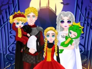 Prinsessfamilj Halloween kostym